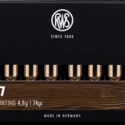 Munitions RWS 5.6x57 KS 4.8g 74gr x2 boites