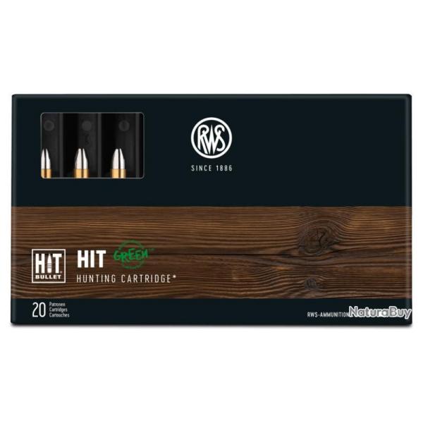 Munitions RWS 5.6x50 R Magnum HIT Green 2.6g 40gr x2 boites