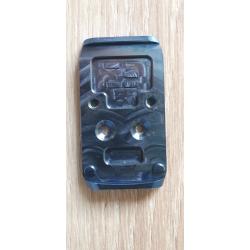 Plaque adaptatrice en titane pour point rouge HOLOSUN sur GLOCK MOS "titanium plate ferro concept"