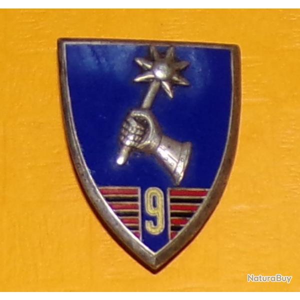 9 Rgiment de Chasseurs d'Afrique, gantelet, 9 jaune mince, FABRICANT DRAGO PARIS ,  HOMOLOGATION