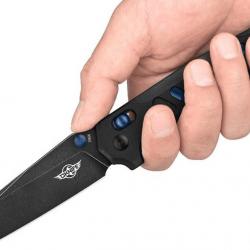 Couteau Olight Rubato Black Lame Tanto Acier 154CM Manche G10 Noir Rail Lock Clip OKNRUBATOBK