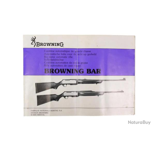 NOTICE BROWNING BAR MK1