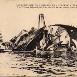 CPA- Marine Militaire -  CATASTROPHE DU CUIRASSE LIBERTE 1911 N°3231