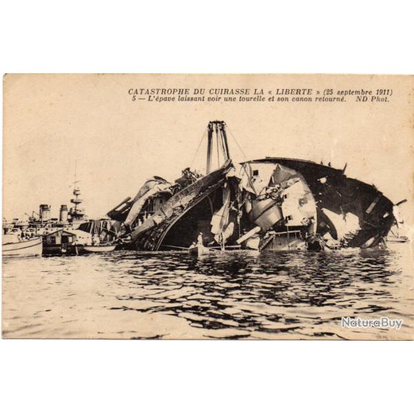 CPA- Marine Militaire -  CATASTROPHE DU CUIRASSE LIBERTE 1911 N3231