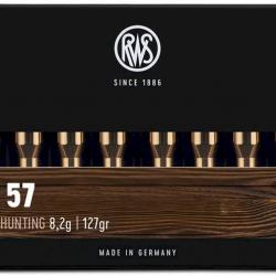 Munitions RWS 6.5x57 R KS 8.2g 127gr x2 boites