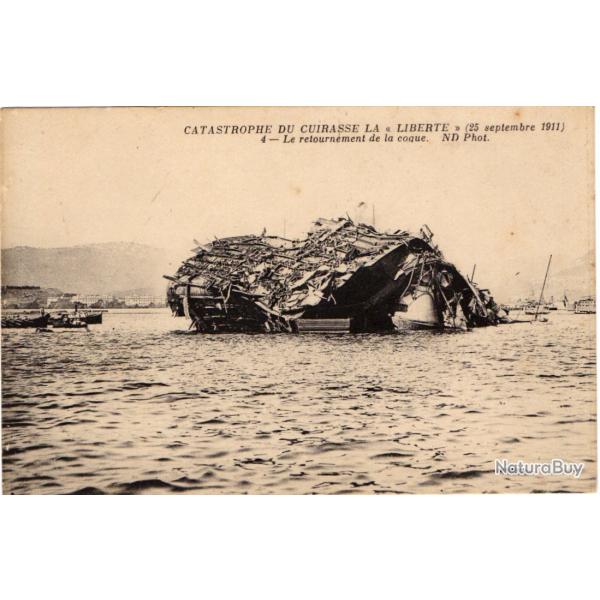CPA- Marine Militaire -  CATASTROPHE DU CUIRASSE LIBERTE 1911 N3232
