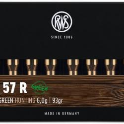 Munitions RWS 6.5x57 R Evo Green 6g 93gr x2 boites