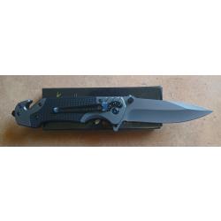 COUTEAU DE SURVIE PLIANT , Gris anthracite