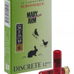 Cartouches Mary Arms subsoniques Cal. 12mm bte de 10