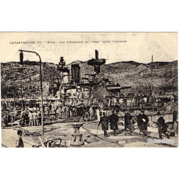CPA - Marine Militaire - Catastrophe du " IENA" - Vue d'Ensemble  Apr l'Explosion  - N3185