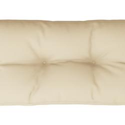 Coussin de palette beige 80x40x12 cm - Tissu imperméable pour jardin ou salon d'été