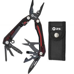 PINCE K25 G10 ROUGE/NOIR - 11153