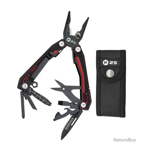 PINCE K25 G10 ROUGE/NOIR - 11153