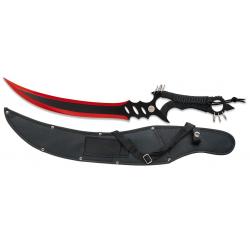 MACHETTE ALBAINOX "RINGS" NOIRE/ROUGE LAME 34.5CM - 32716