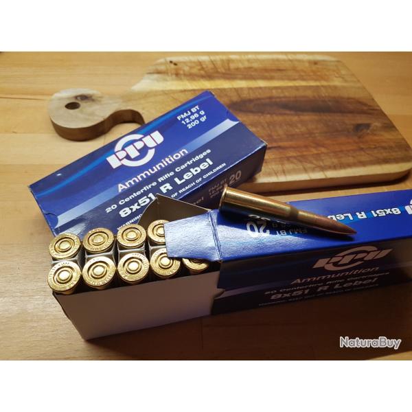 Vends 2 boites de 20 cartouches 8x51 R Lebel FMJ-BT 200Grs