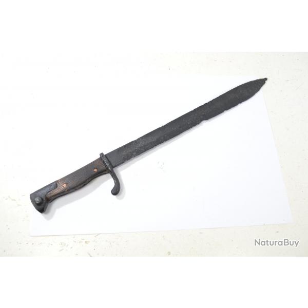 Baionnette Allemande WW1 Mauser G98 98-05. Pice de terrain nettoye, mauvais tat