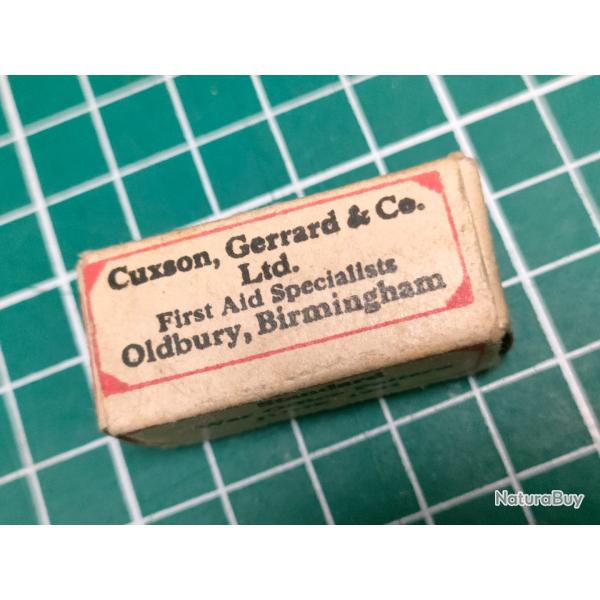 PANSEMENT ANGLAIS EUFLAVINE SMALL n10 CUXON 1941 WW2 39/45
