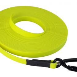 Longe BIOTHANE Twist-Lock 16 mm jaune fluo 15 m SANS poignée