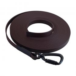 Longe BIOTHANE Twist-Lock 16 mm marron 15 m SANS poignée