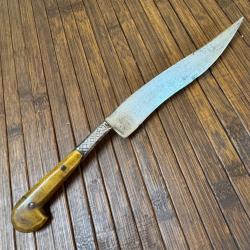 COUTEAU POIGNARD ORIENTAL CHOORA  PESH KABZE XlX éme MANCHE CORNE