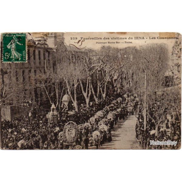 CPA - Marine Militaire -Funrailles des Victimes du Iena - Les Couronnes - N3141