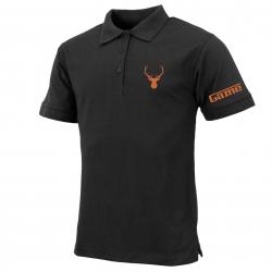 Polo Game pour homme avec logo cerf Noir