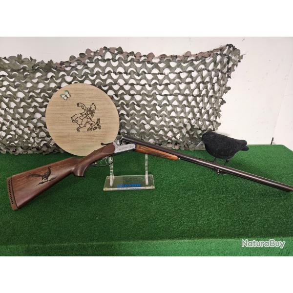 Fusil juxtapos espagnol calibre 12/70 canon de 70 cm