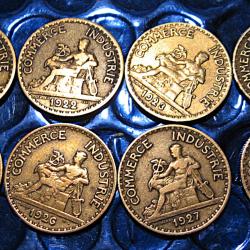 série 8 pieces bon pour 50 centimes (chambre de commerce)1921-1928