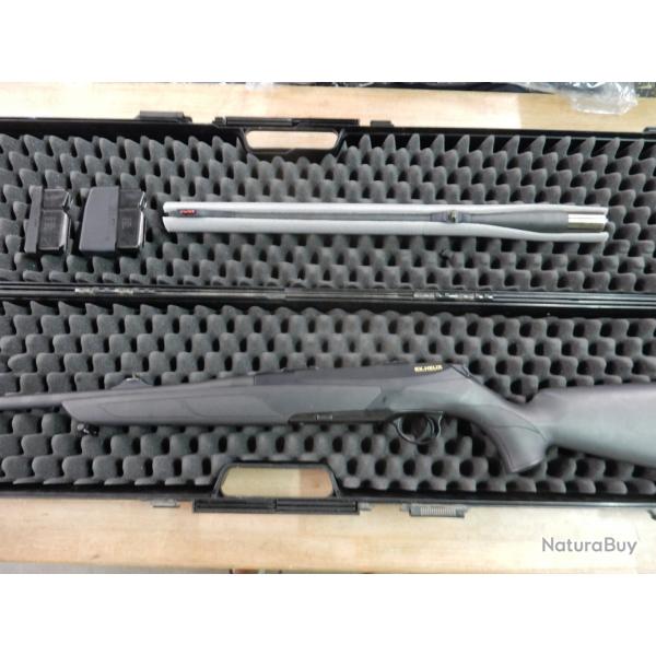 PACK CARABINE 2 CANONS MERKEL RX HELIX CAL30-06+7X64+CHARGEUR GRANDE CAPACITE TRES BON ETAT OCCASION