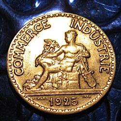 France pieces " bon pour 50 centimes" (chambre de commerce) 1925 sup