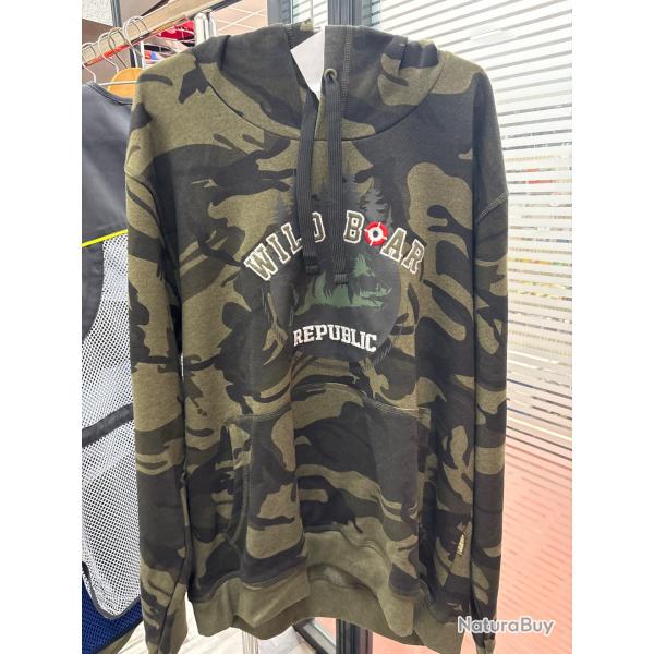 !! NEUF !! SWEAT PERCUSSION SANGLIER CAMO XXL