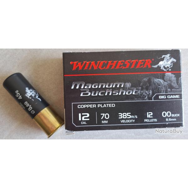 Cartouches WINCHESTER 12/70 magnum Buckshot
