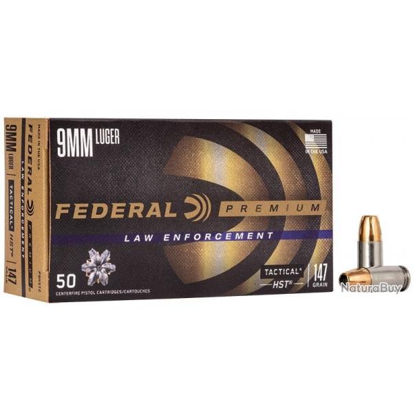 Munitions FEDERAL cal.9x19 147gr HST HP par 250