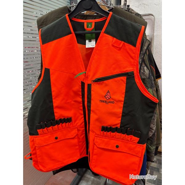 !! NEUF !! GILET SOMLYS treeland ORANGE taille xxl