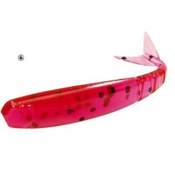 Leurre Souple Delalande Drop Shad 5cm rouge pailleté