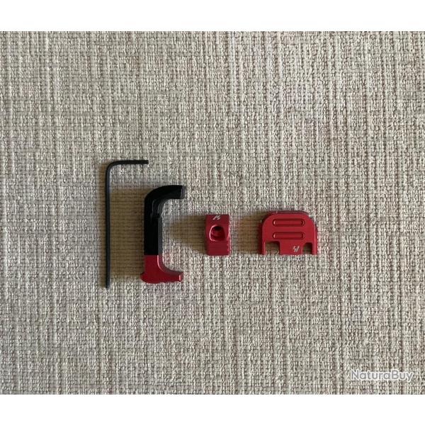 Poussoir de chargeur et cover plate Glock