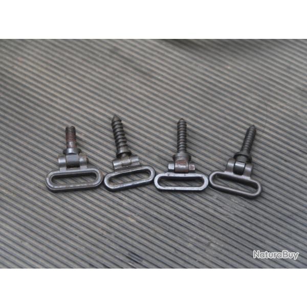 Lot de 4 anneaux de bretelle  visser Ref @