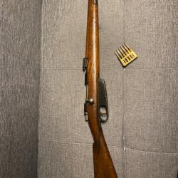 Carabine Carcano modèle 1891 TS troupes spéciales calibre 6.5 x 52 carcano cat D