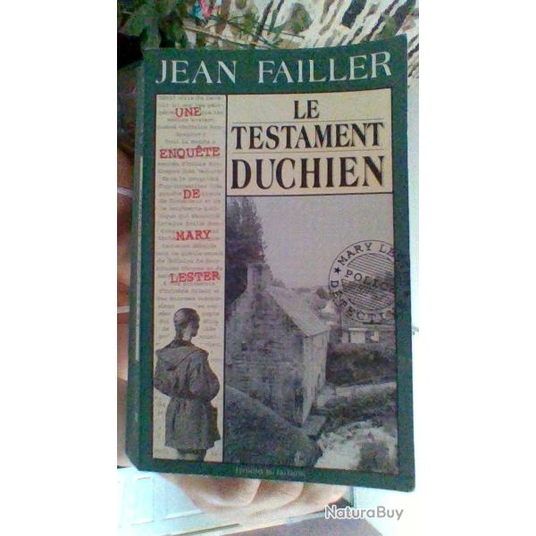 Le testament Duchien par Jean Failler - Edition du palmon -