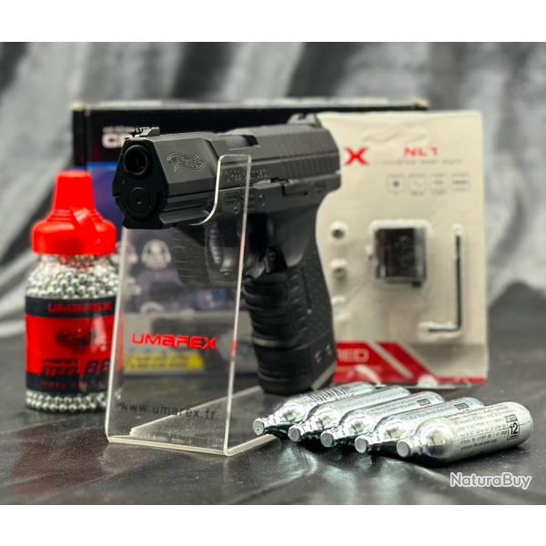 Pack Laser Prt A Tirer PISTOLET WALTHER CP99 COMPACT WALTHER CO2 CAL BB/4.5MM