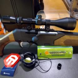 Pack approche/ affût carabine a verrou linéaire arttech prima SP calibre 308 win mag lunette 3-9x50