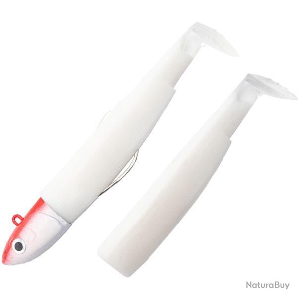 Combo Black Minnow 160 Deep - 16cm - 90g - Taille 5 White Red Head