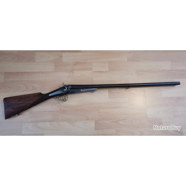 Fusil de chasse juxtapos cal 12 fermeture Lefaucheux