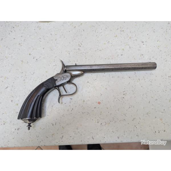 Magnifique pistolet de salon Mariette 6mm