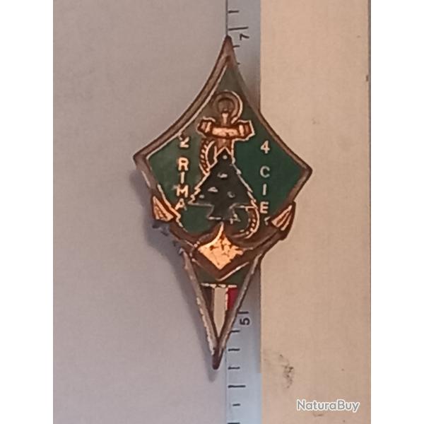 Insigne de la 4me compagnie du 2me rgiment d'infanterie de Marine (2me RIMa)