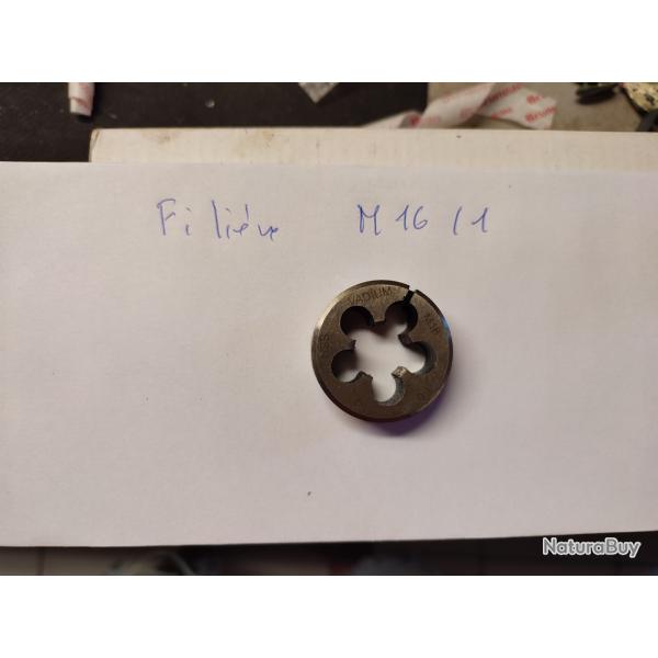 Filire  16/1  ,pour filetage de canon systme mtrique ,europen