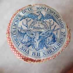 Lot de 10 boites d'amorces cannelées BRAUN & BLOEM. N° 43. Rechargement poudre noire