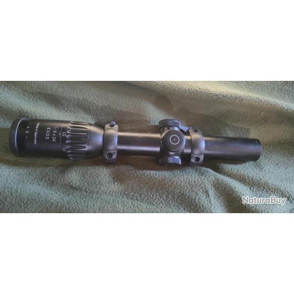 Lunette De Visée Schmidt & Bender LM 1-8x24 FD7 – Réticule Lumineux – NEUVE