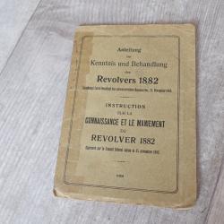 1882 Notice d'instruction du revolver 1882 - Edition originale avec planche vue éclatée des pièces