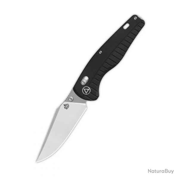 Couteau QSP Reptile Black Lame Clip Point Acier 14C28N Manche G10 Noir Glyde Lock KIVT Clip QS165C1